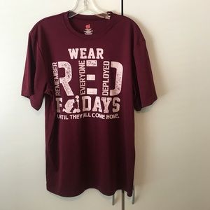 Hanes cool dri Wear Red Friday