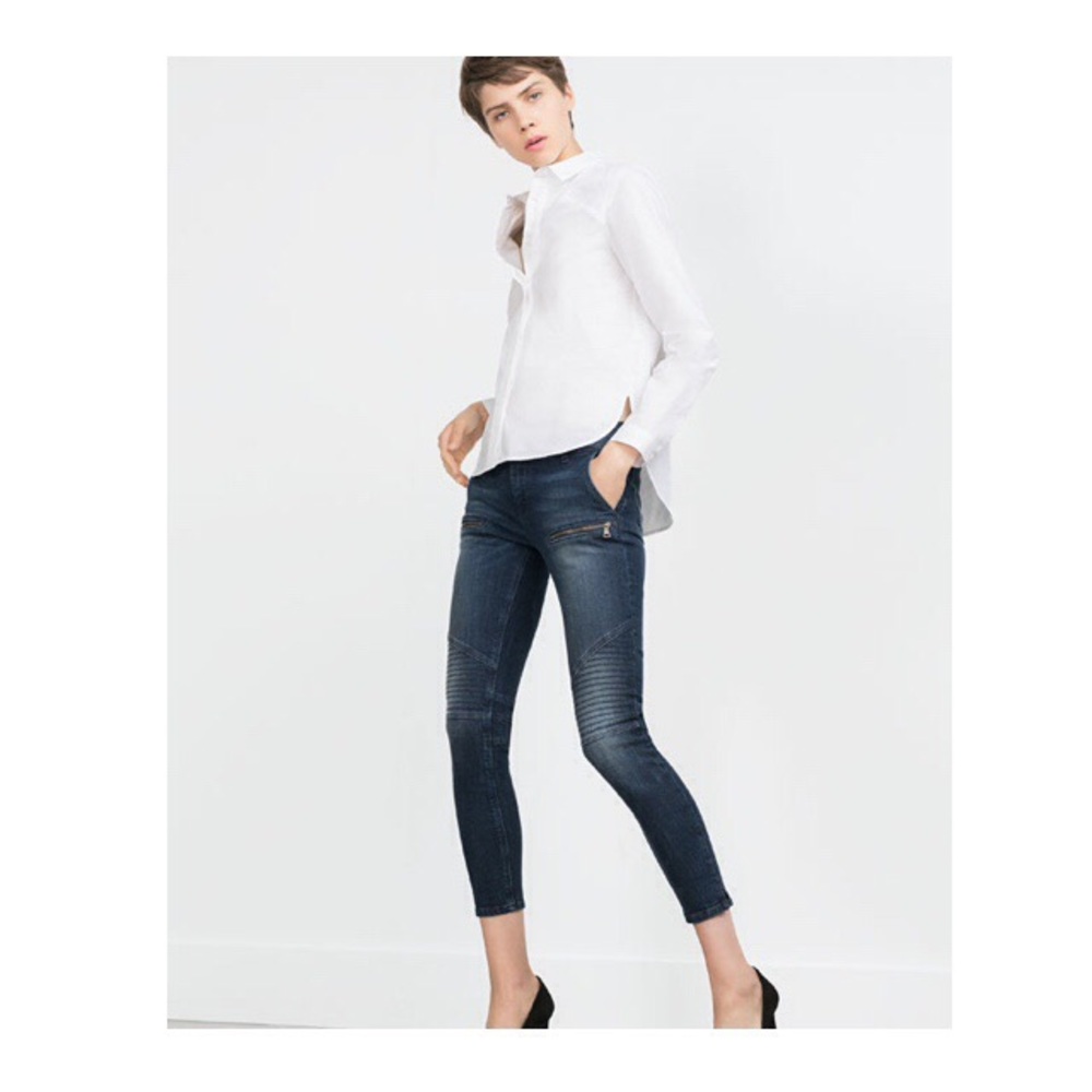 Zara biker jeans