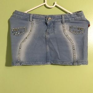 2 mini jean miniskirts 1 mini short