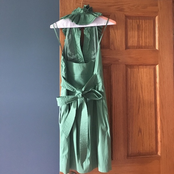 BCBG RUFFLE HALTER DRESS - Picture 2 of 3