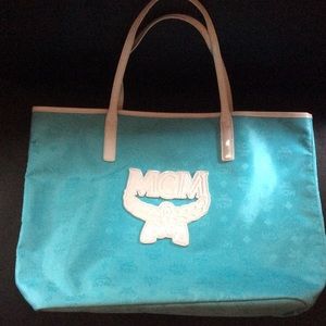 BABY BLUE MCM NEVERFULL BAG 100% AUTHENTIC!!!