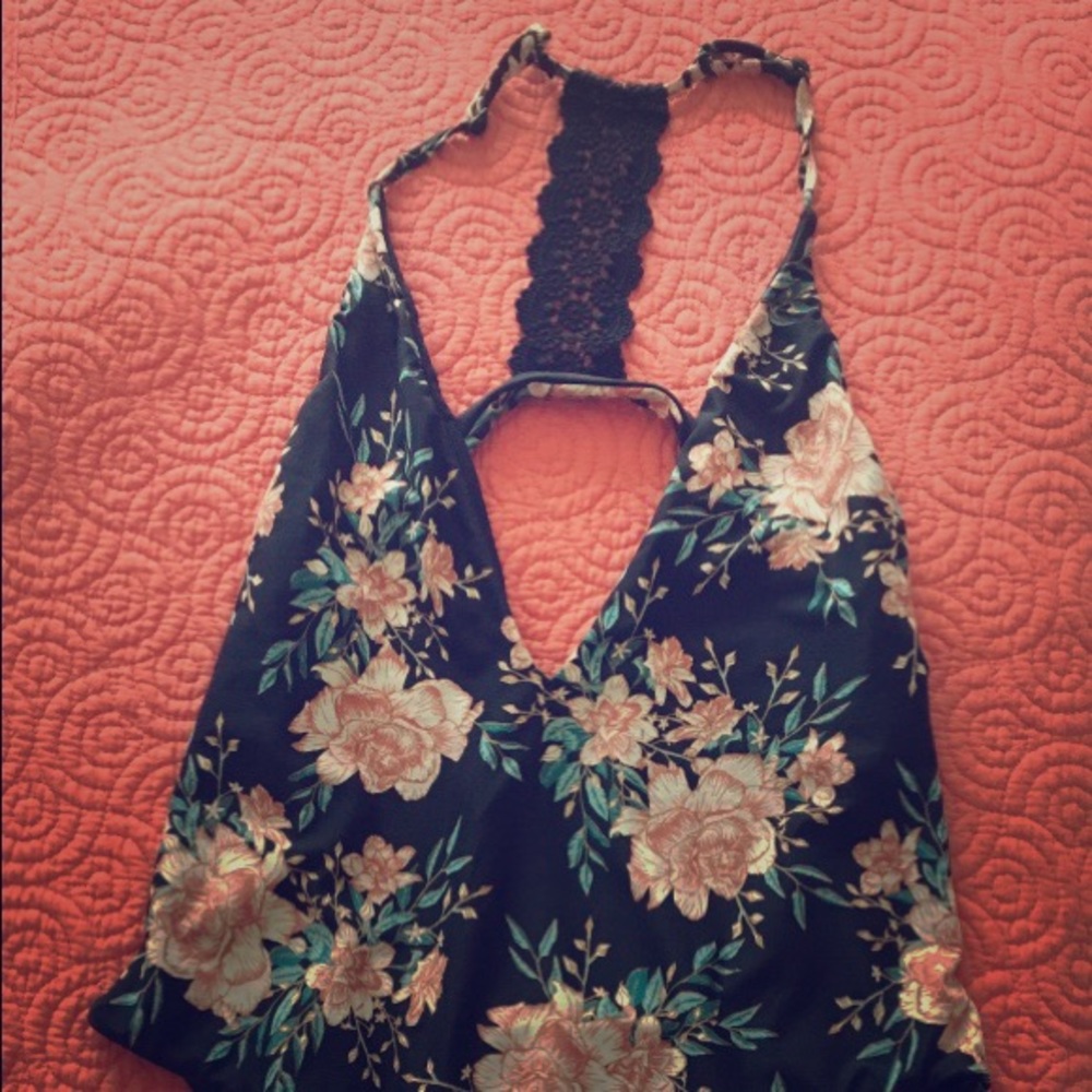 Billabong Floral One Piece Swimsuit