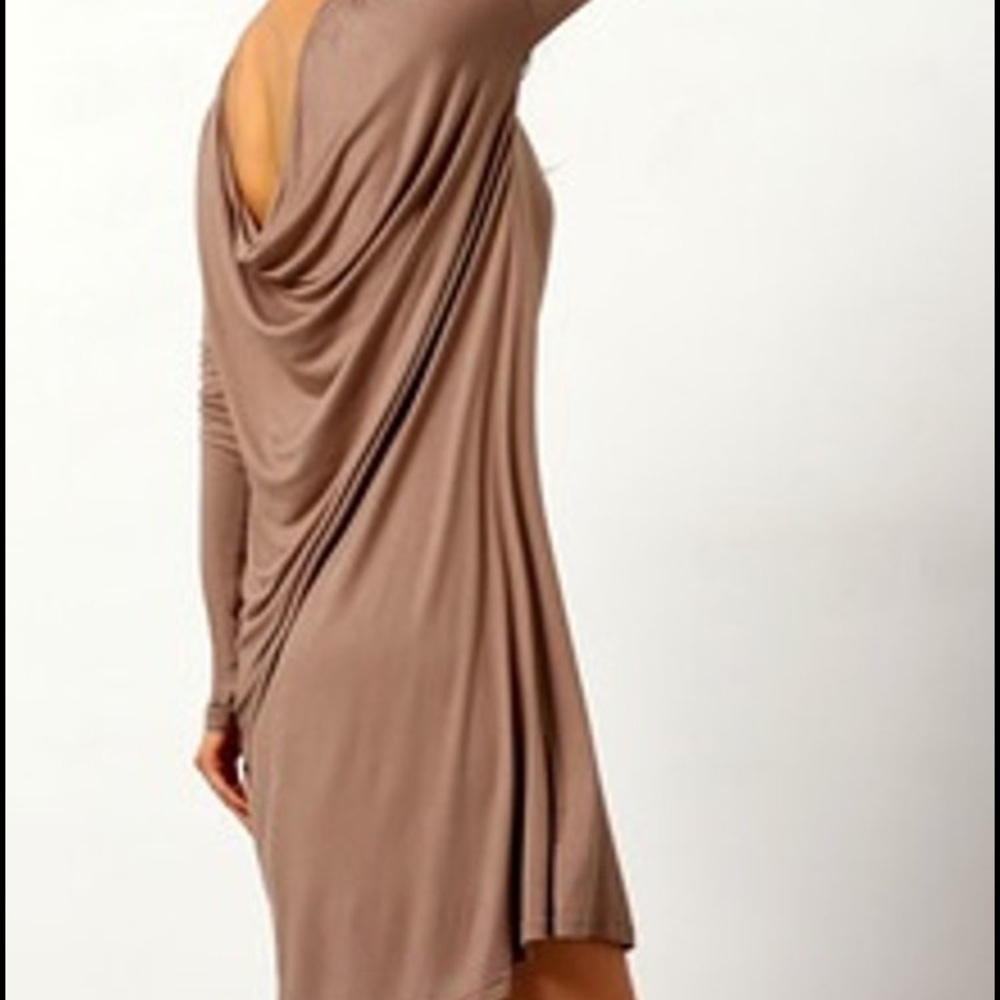 Scoop back Taupe tunic dress NWT! - Picture 1 of 2