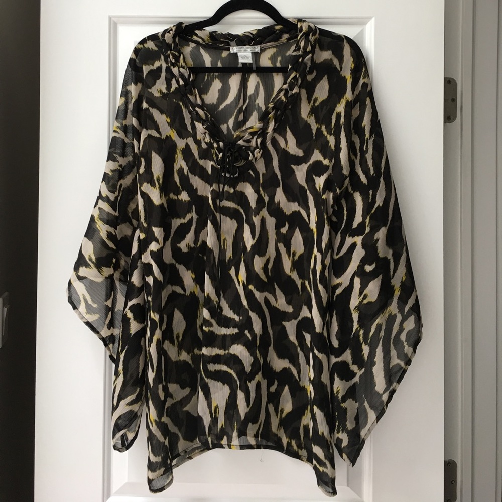Animal print gauzy tunic from Bloomingdales