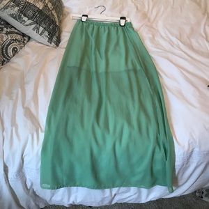 Teal Maxi Skirt from PacSun size M
