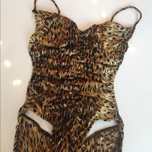 Rare Vintage 1985 Norma Kamali Backless Swimsuit
