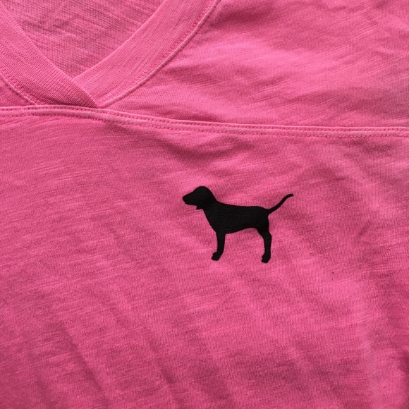 Victoria's Secret PINK short sleeve V neck tee - Picture 2 of 5