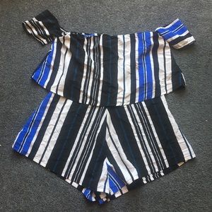Missguided Striped Romper