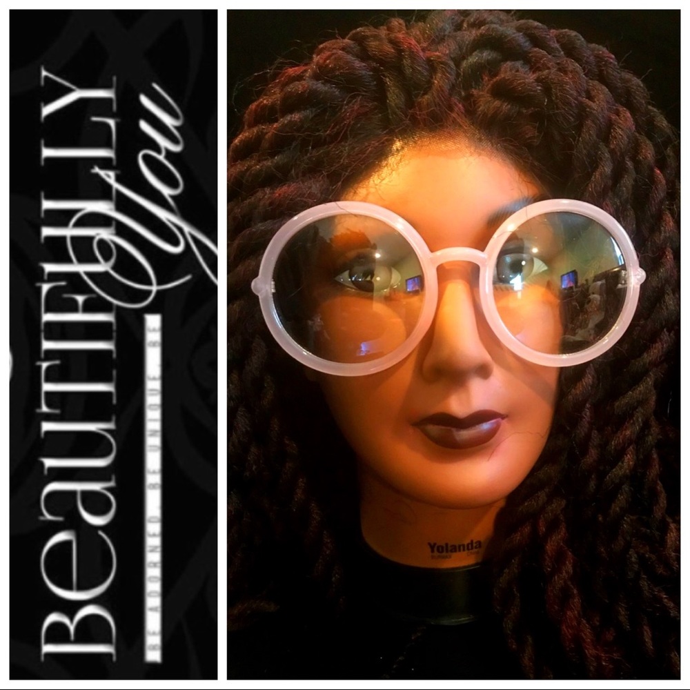 Round Fashion Glasses (Pink)
