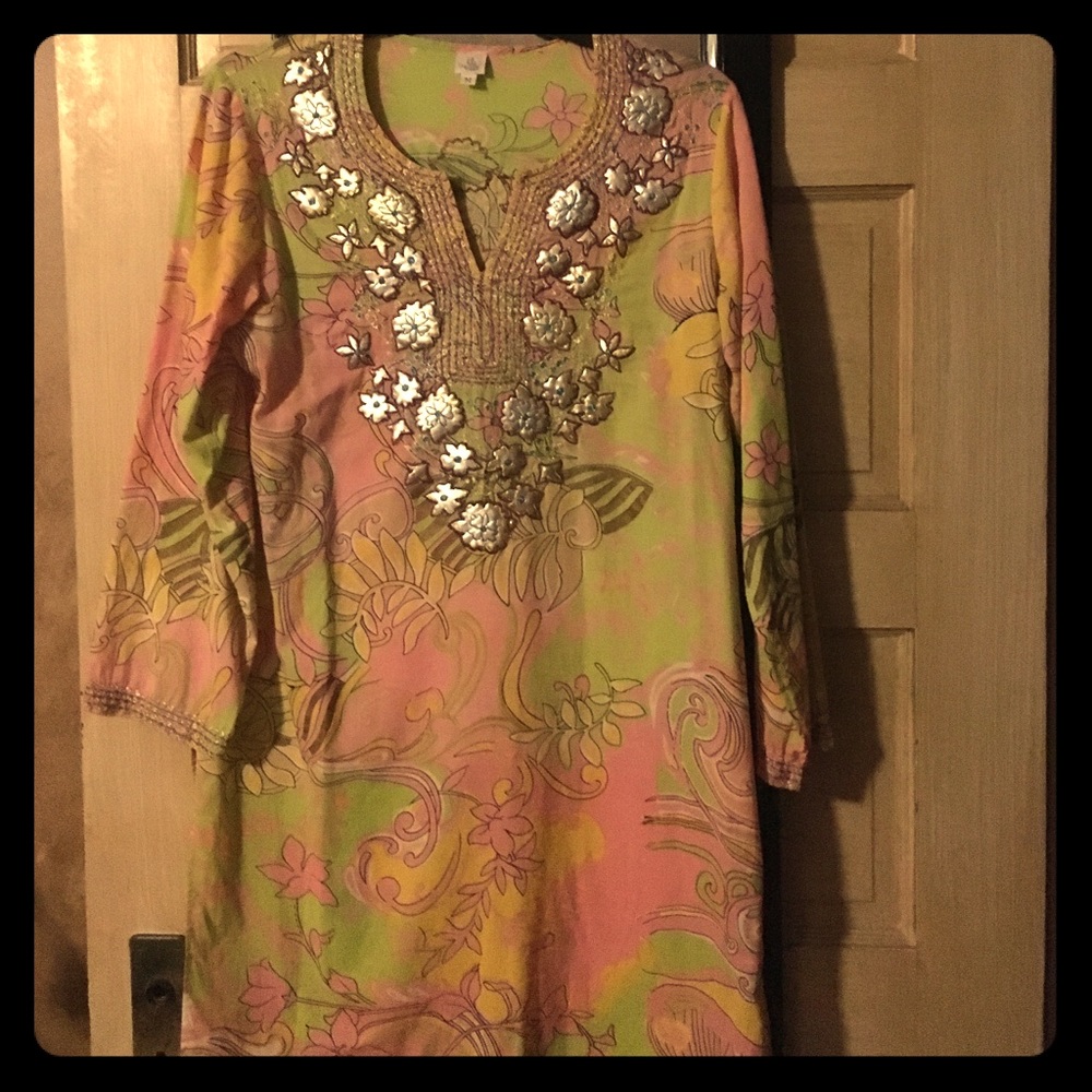 Floral beautiful dress Cover up