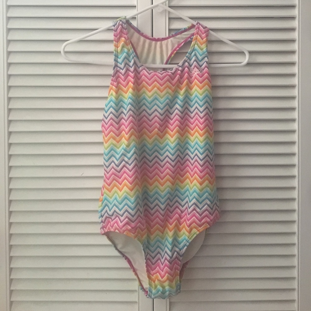 girls chevron speedo swimsuit