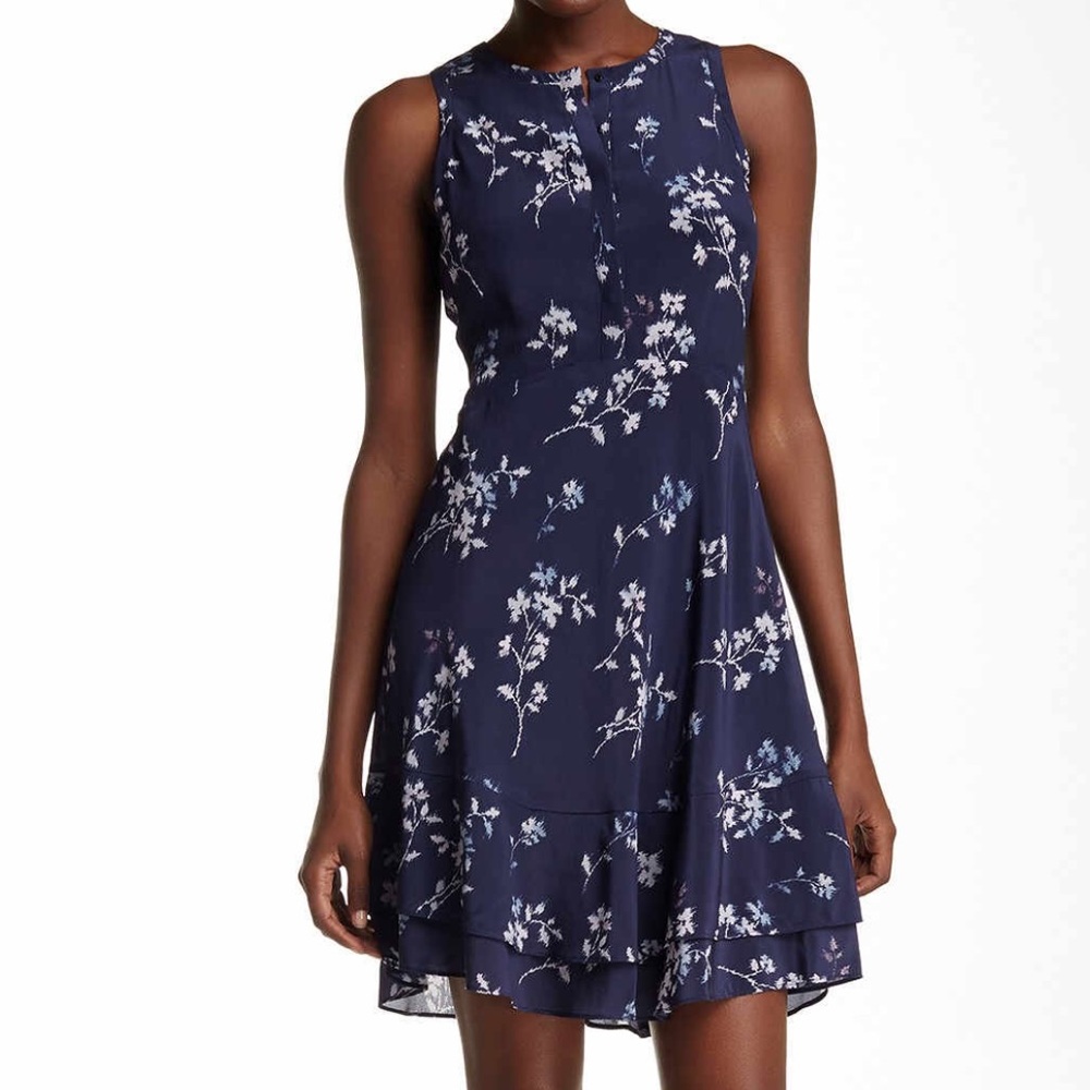 NWT REBECCA TAYLOR sleeveless wisteria silk dress