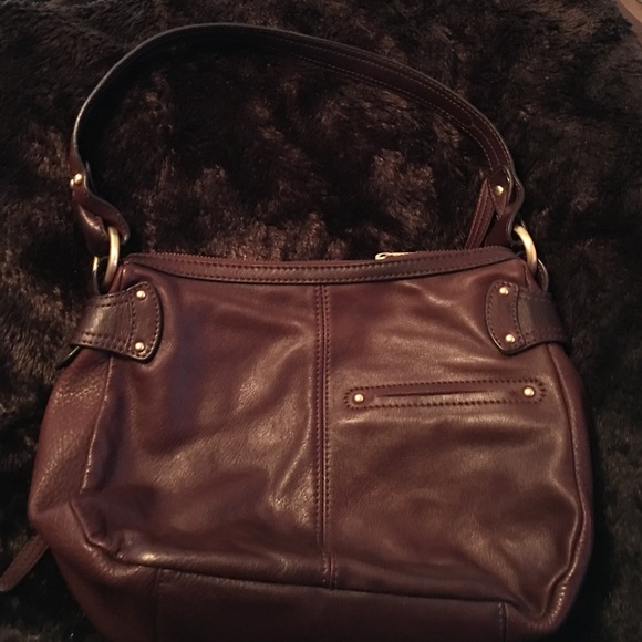 Chocolate leather B. Makowsky hobo! Nice! - Picture 2 of 7
