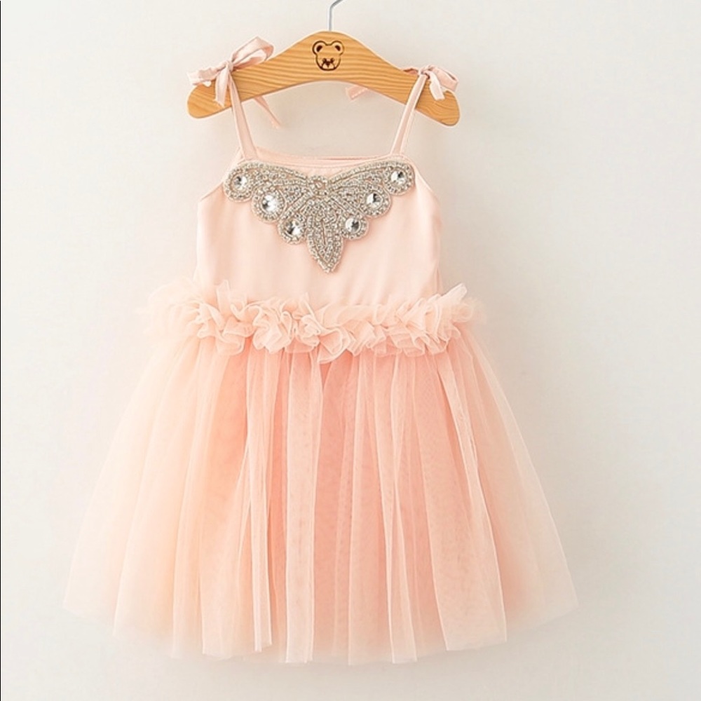 Girl Blush pink dress,ballerina dress,pink dress