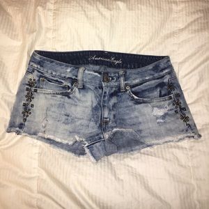 AMERICAN EAGLE Acid Wash Jean Shorts