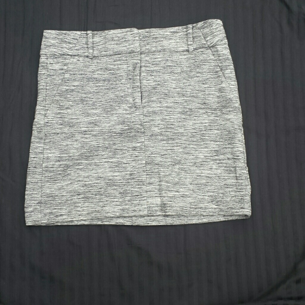Loft gray space dye mini pencil skirt