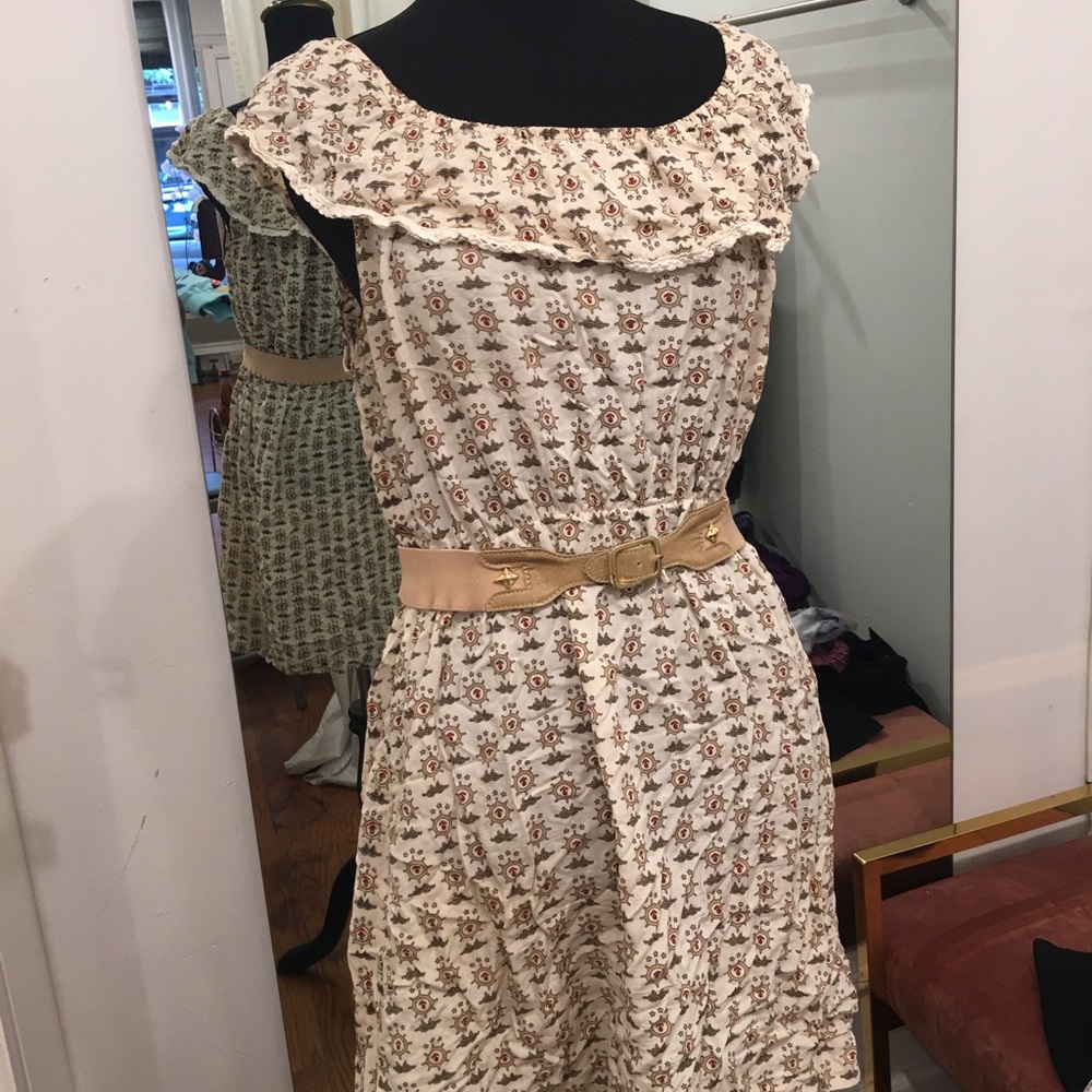 Cream, Pinkyotto mini dress with nautical design