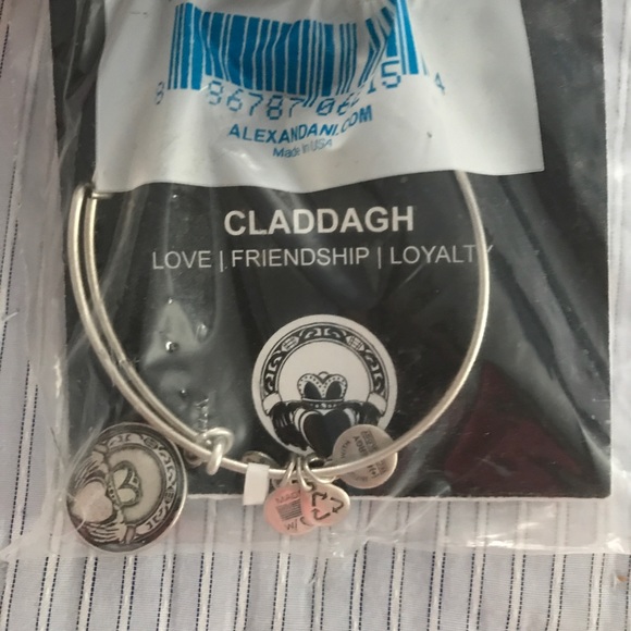 Claddagh Charm Alex & Ani Bracelet - Picture 1 of 4