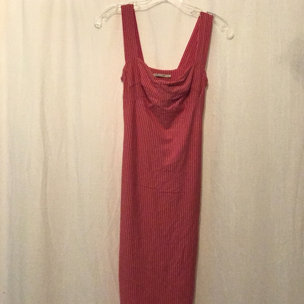 Nadia Tarr pink striped dress