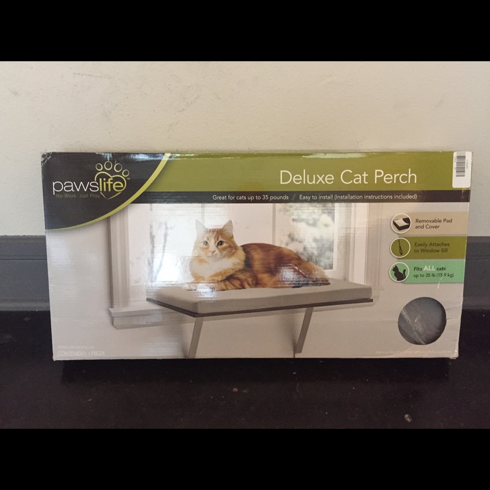 Cat perch for window