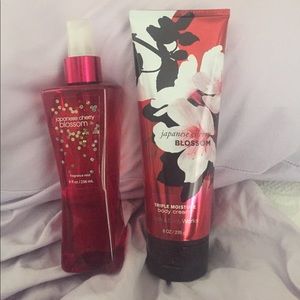 Bundle Japanese cherry blossom mist and body cream