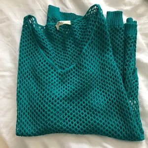Turquoise (green) mesh long sleeve
