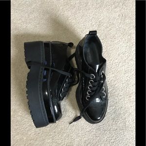 Jeffrey Campbell Black Patent Platform Shoes