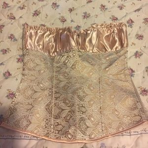 Champagne Corset Top.