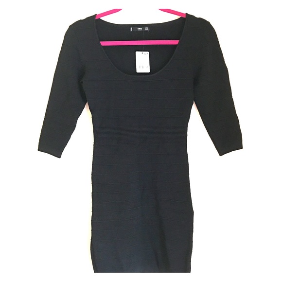 NWT MNG Basics Black Dress - Picture 1 of 9