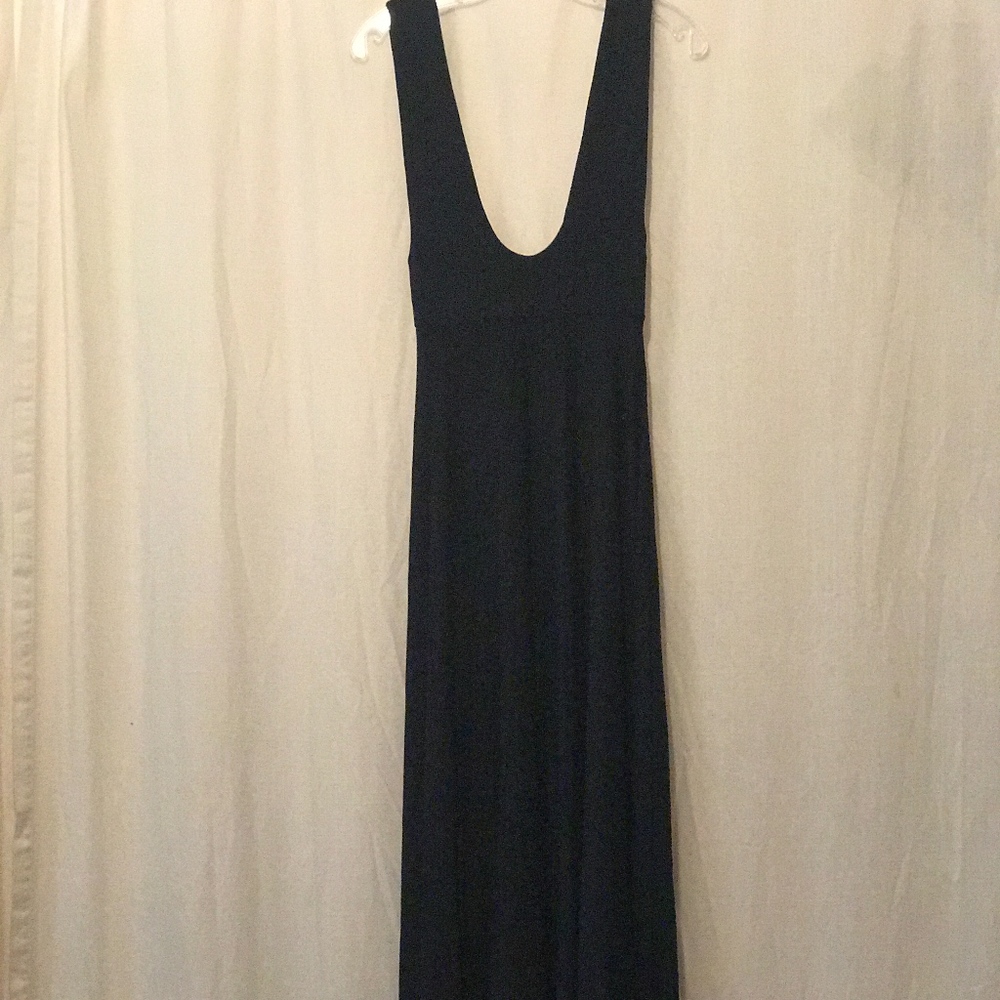 Nadia Tarr navy maxi dress