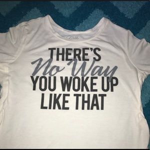 White Tee with Slits in the Sides