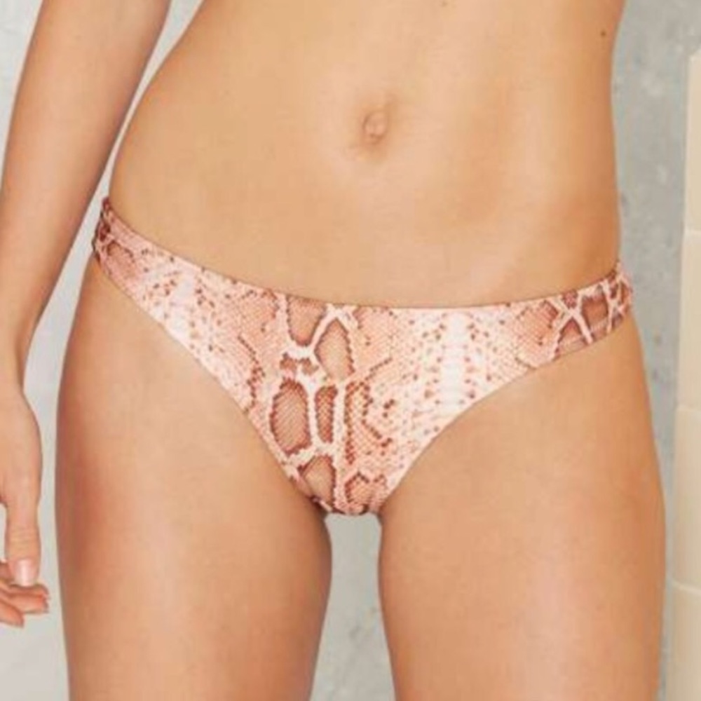 Nasty Gal Snake Bikini Bottom