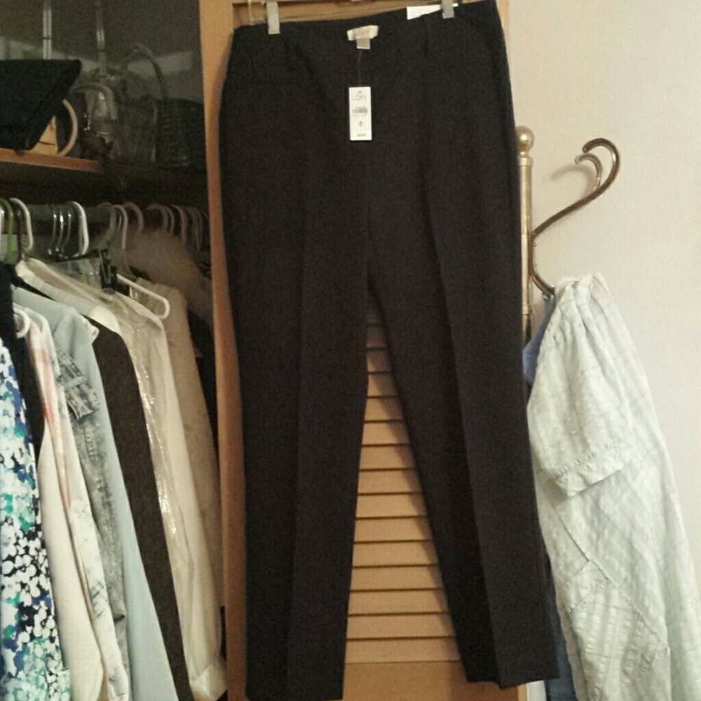 NWT Black straight leg pants from LOFT size 8