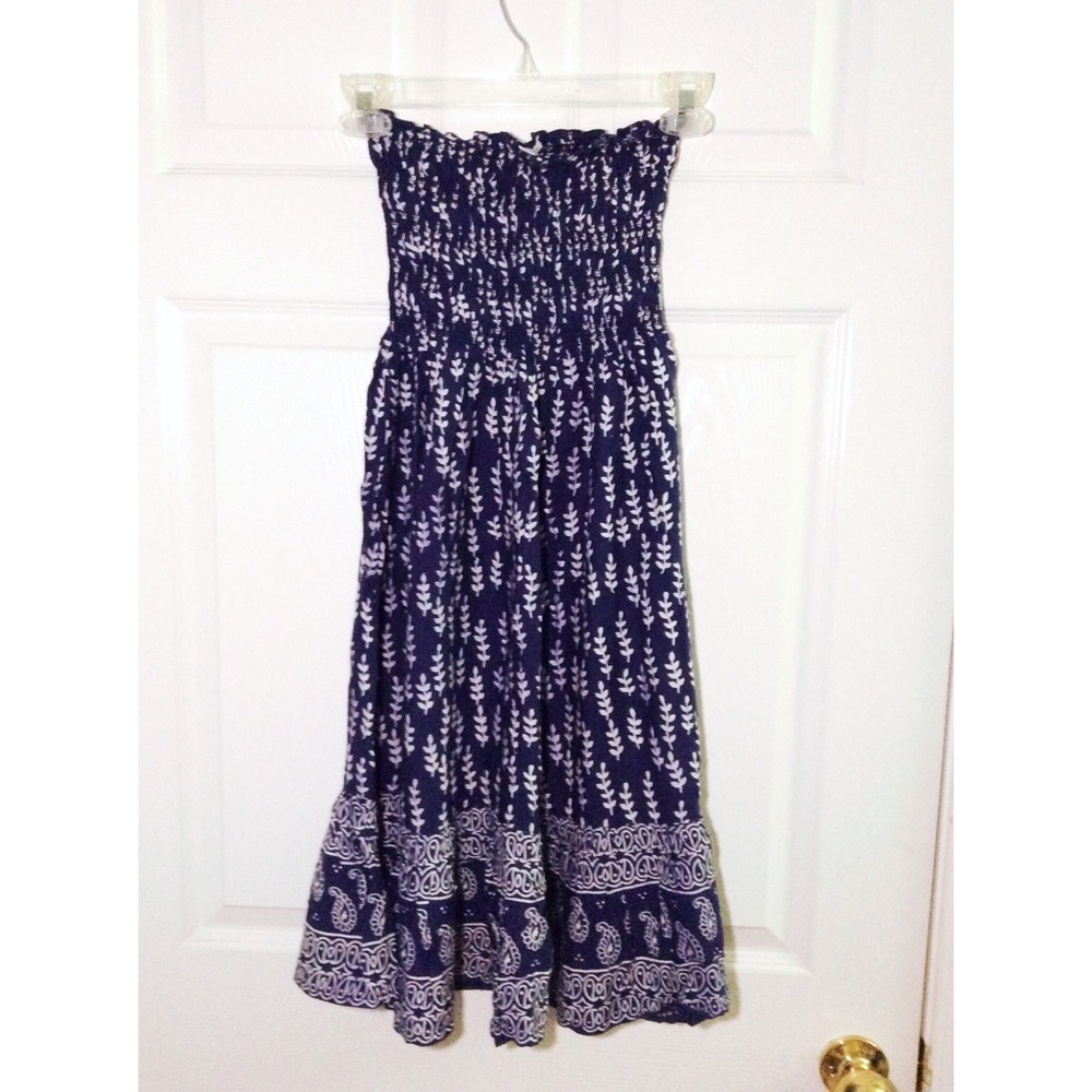 G. H. Bass Printed Strapless Dress - SzM