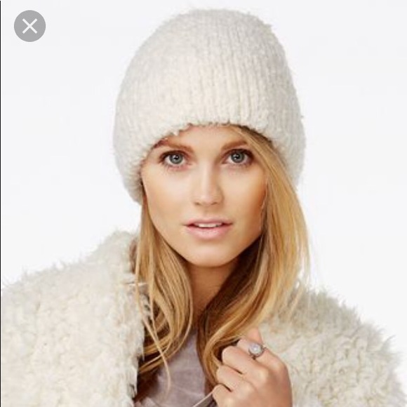 Free People Textured Boucle Beanie Plum - Picture 5 of 5