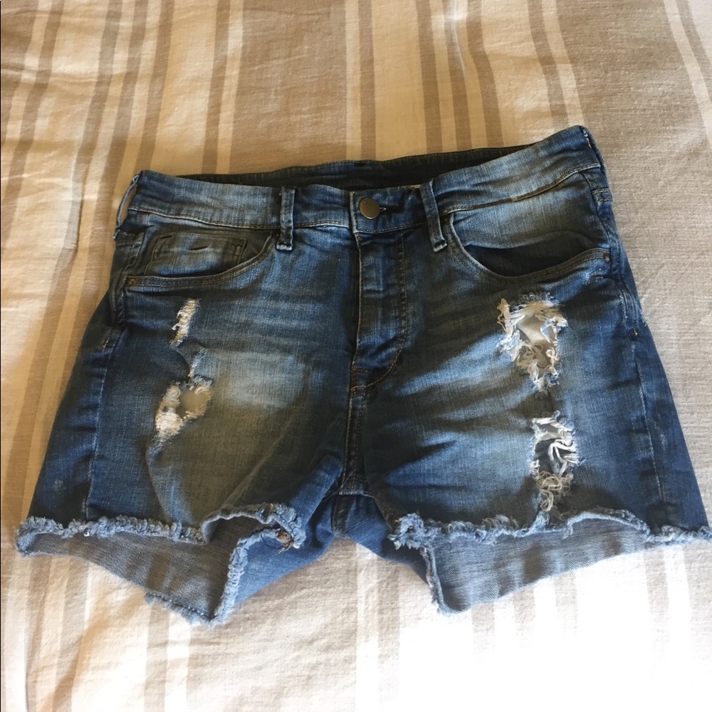 Distressed Jean Shorts