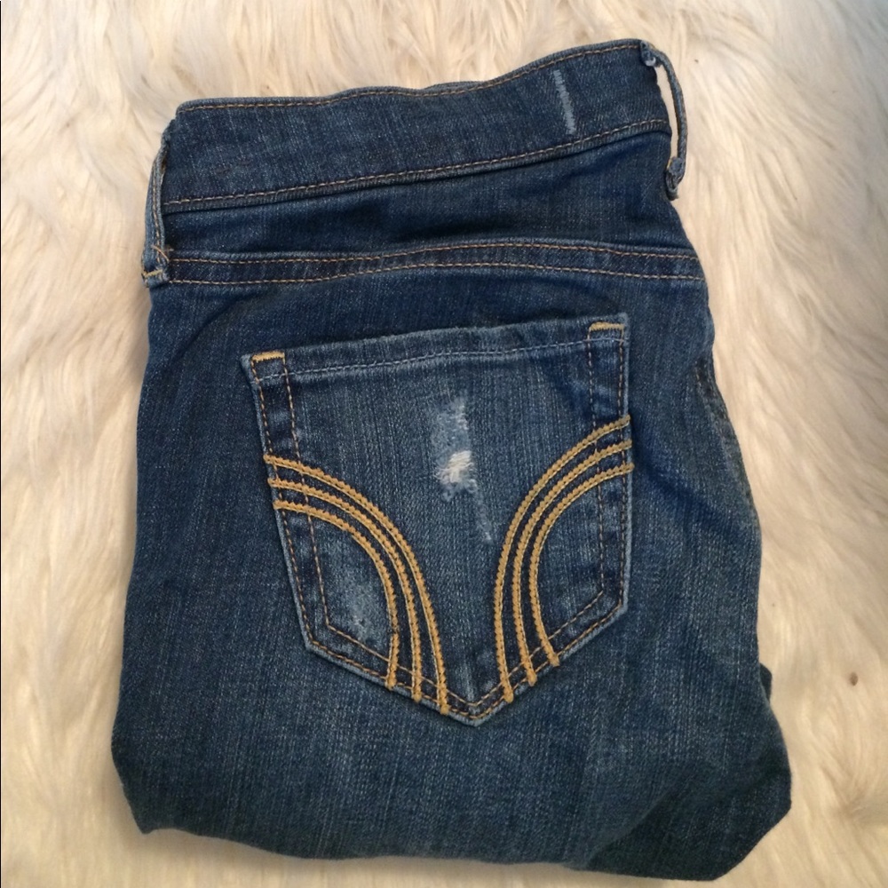 Dark wash Hollister boot cut jeans