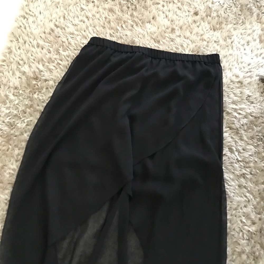 Express Black High-Low Skirt