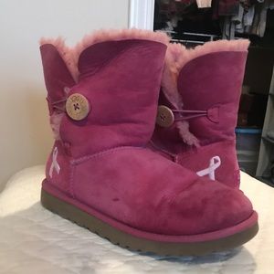 Rare limited edition breast cancer uggs