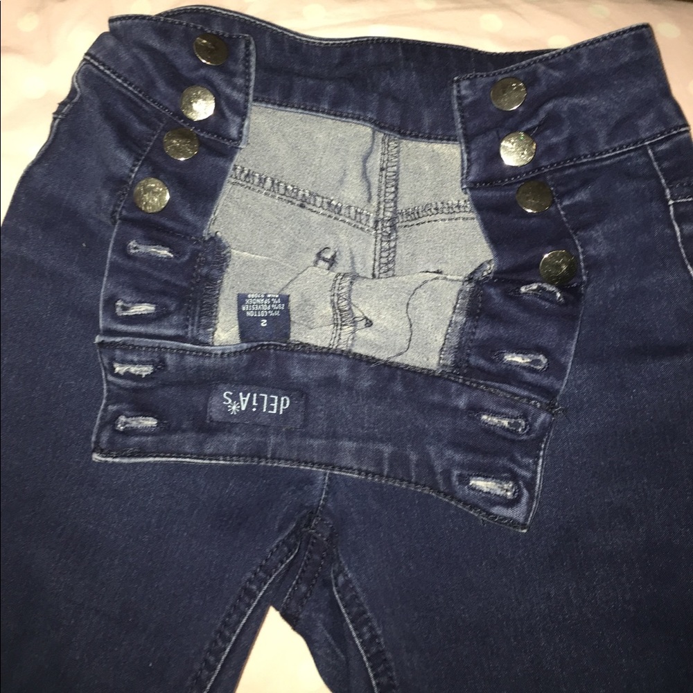 LIMITED DELIA High Waisted Dark Blue Jeans
