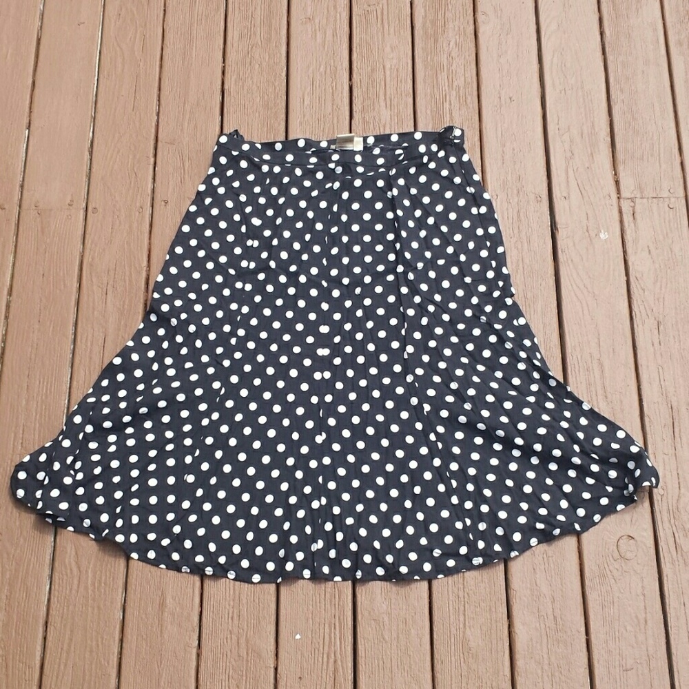 Silk polka dot circle skirt pin up style!