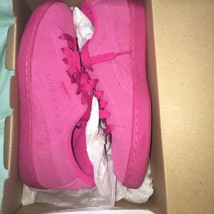 Pink Puma Suede