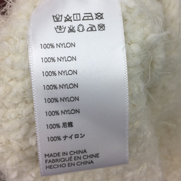 Free People Textured Bouclè Beanie Ivory - Picture 5 of 6