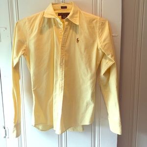 Women's Ralph Lauren button up. Slim fit.