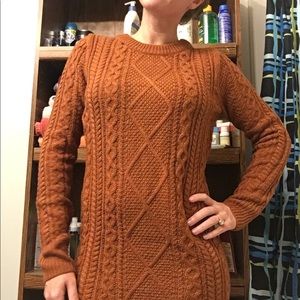 Burnt orange Merona sweater dress