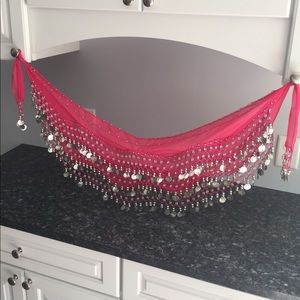 A Pink Beach Wrap with beads!