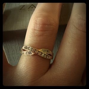 Zales 14K Gold Diamond Ring Size 6