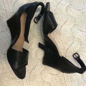 Black wedges size 8.5 NEW