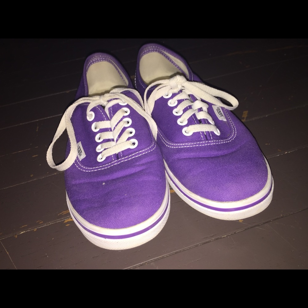 Purple Vans hardly worn