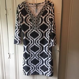Gray abstract dress